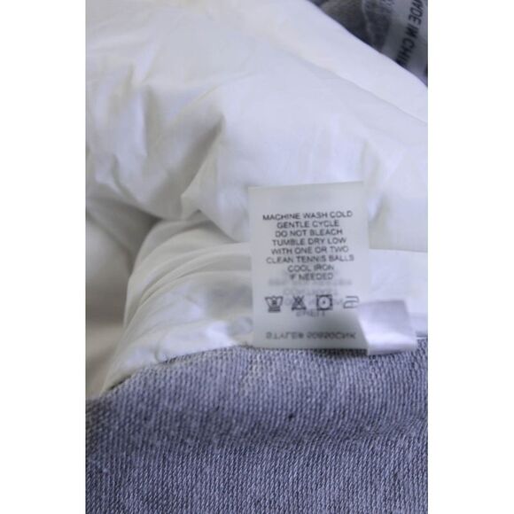 Anorak Womens Colorblock Short Sleeved Hooded Puffer Vest White Gray Size S - Picture 6 of 6